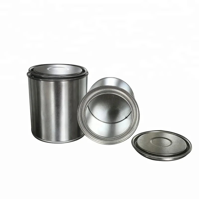 370 ml round empty paint mental tins , tin can manufacturer