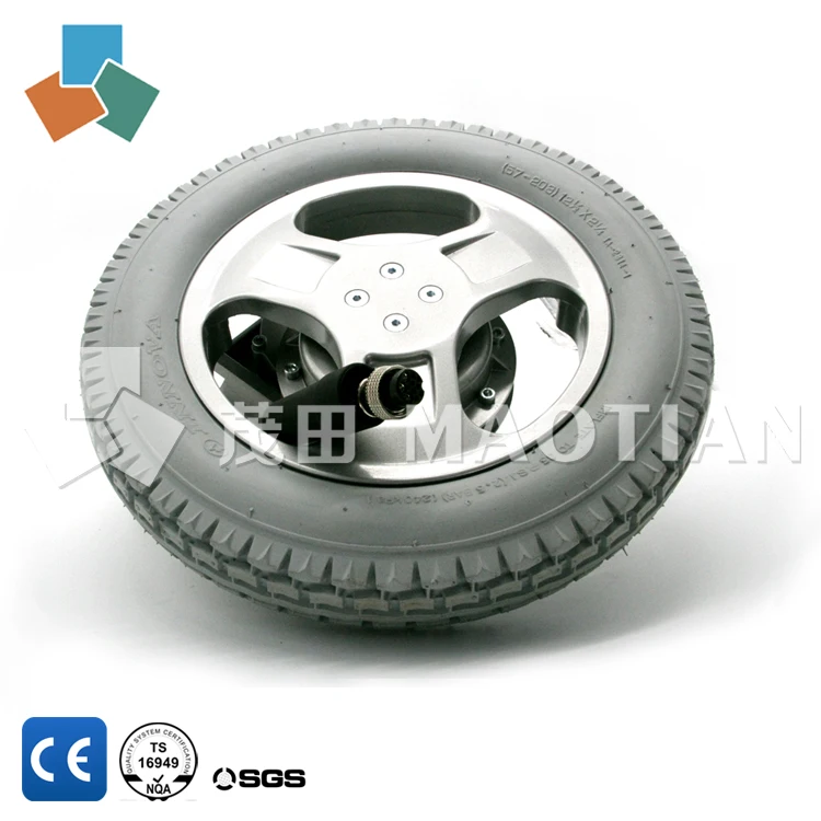 high efficiency brushless dc motor MT21 / electric wheelchair motor 250W / 24V high torque hub motor with gearbox