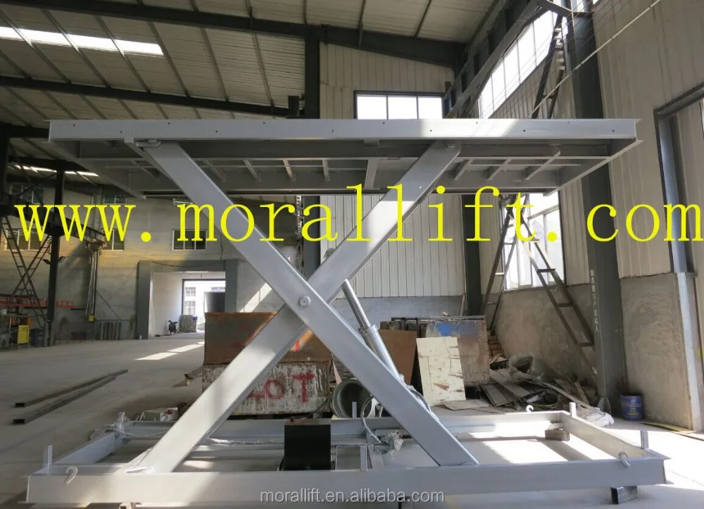 two cylinder hydraulic scissor lift car/3m lift height car lift