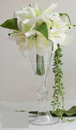
China Factory Supply Cheap glass flower vase clear cylinder wedding vases for wholesale 