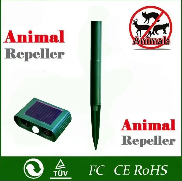 motion solar ultrasonic animal cat dog bird snake Animal Repeller , Bird Ultrasonic Animal Repellent mole repellent