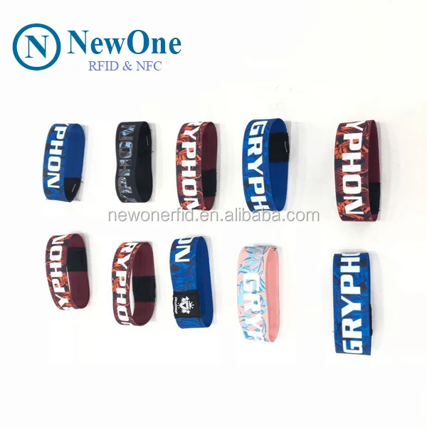 Factory Custom 13.56mhz NFC Festival bracelet disposable rfid wristband