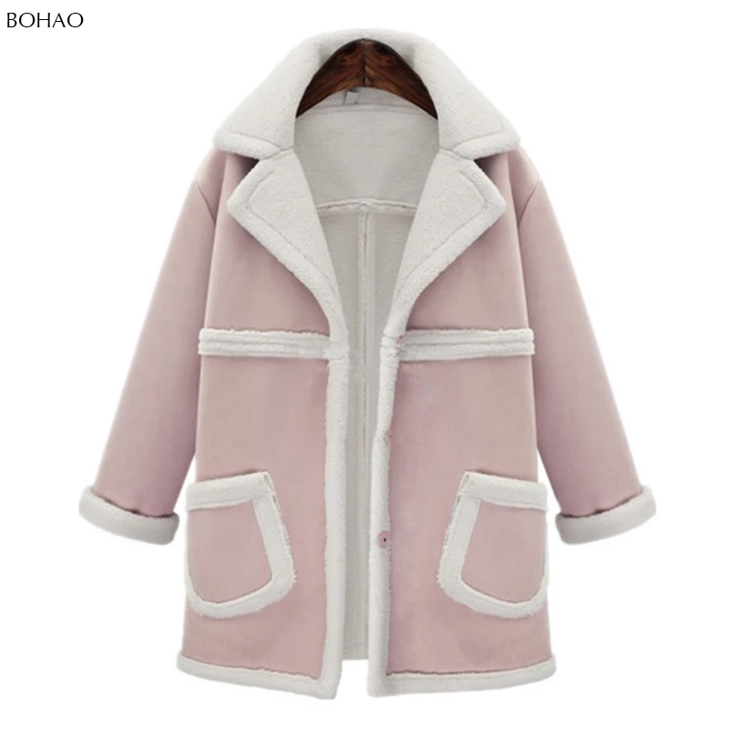 
New Arrival OEM Cheap Suede Jacket Women Faux Leather Fur 