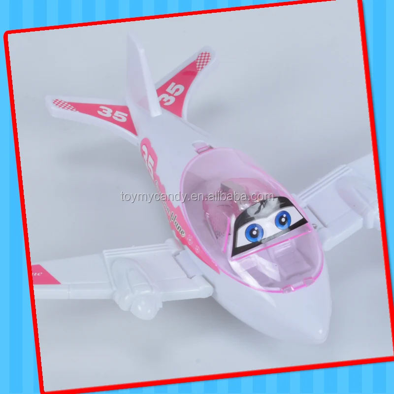 2017 hot selling products toy plane child lighting plane toy with candy funny pushing plane toy for kid