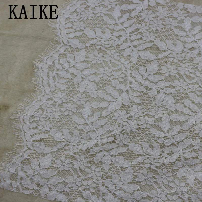 Custom cheap african tulle white lace fabric
