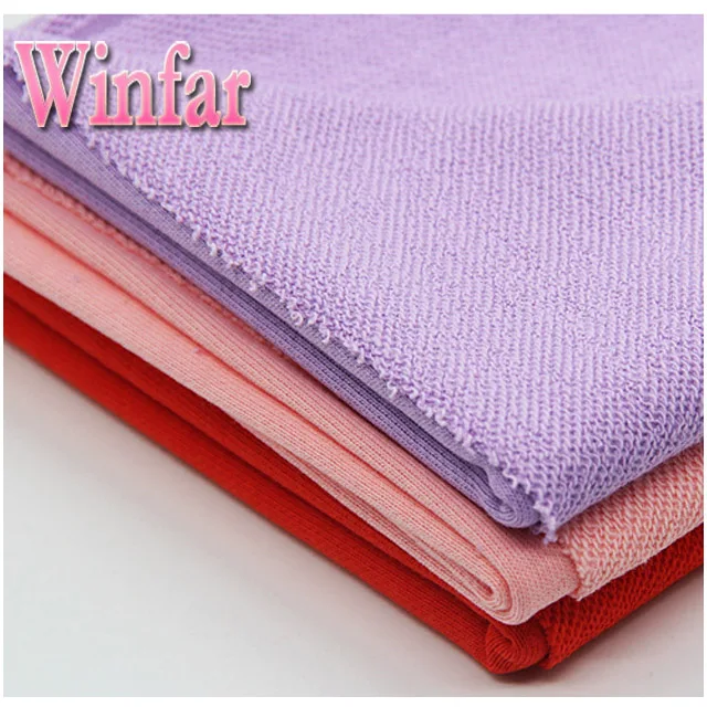 Winfar Textile Soft Touch Polyester Rayon French Terry Fabric For Women Tank Tops