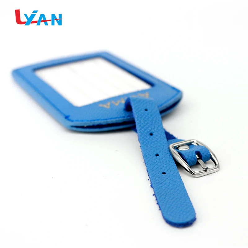 Reliable quality customise leather suitcase photo luggage tag