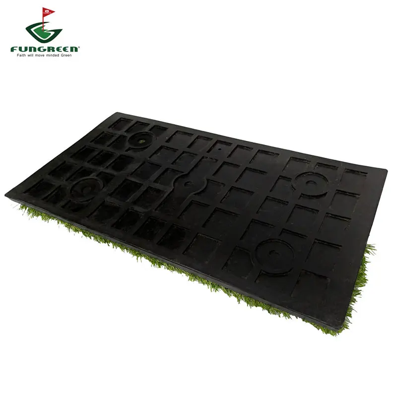 Tri-turf Hitting Mat With Heavy Duty Rubber Base 60*33cm Mini Golf Mat