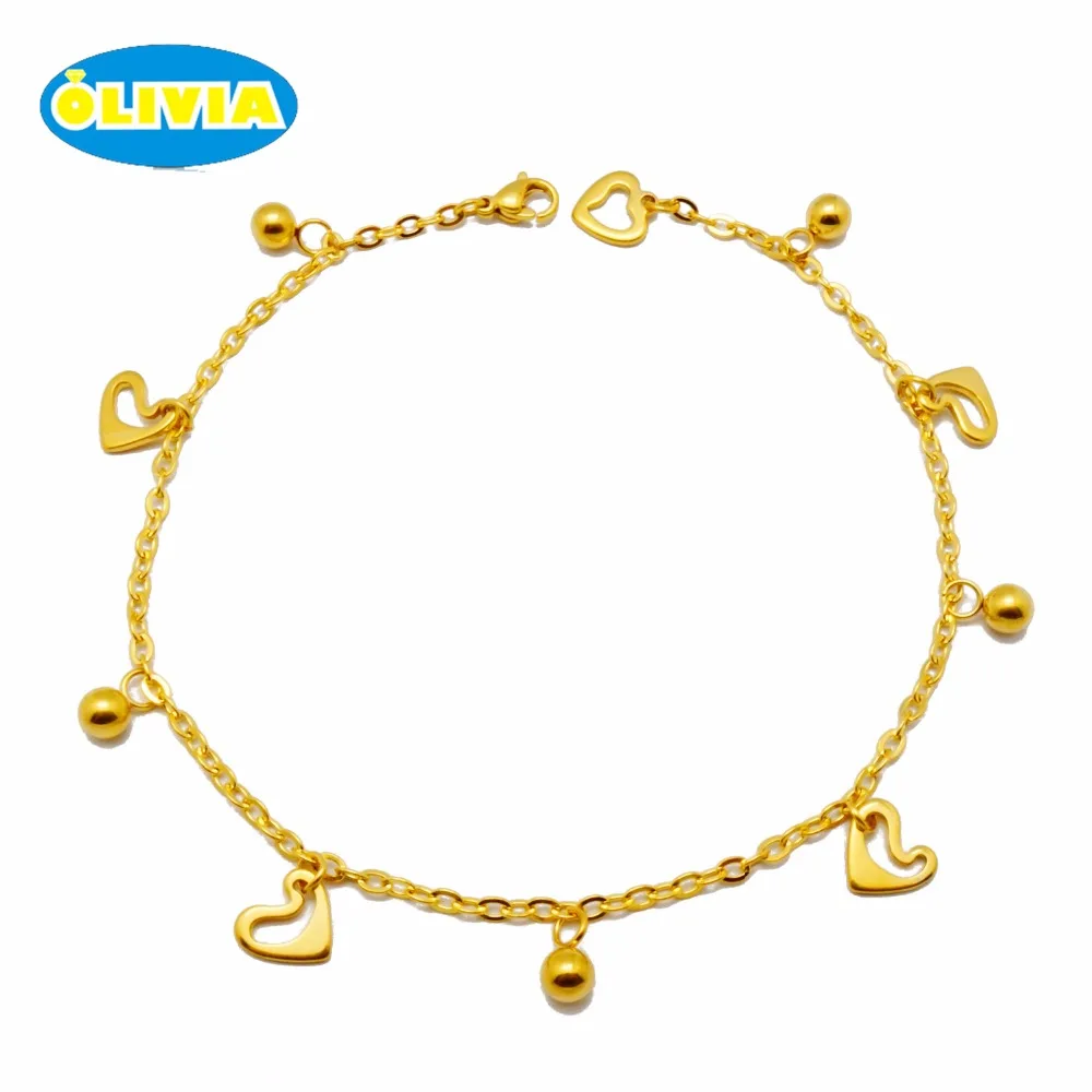 
Factory wholesale star charm stainless steel jewelry gold anklet 