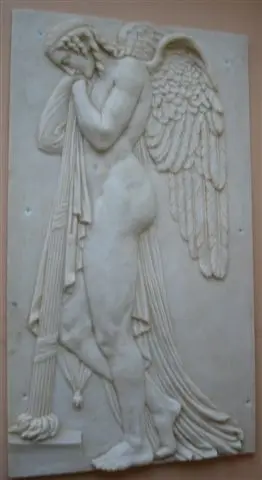 
Decorative wall carving angel sculpture natural marble stone relief 