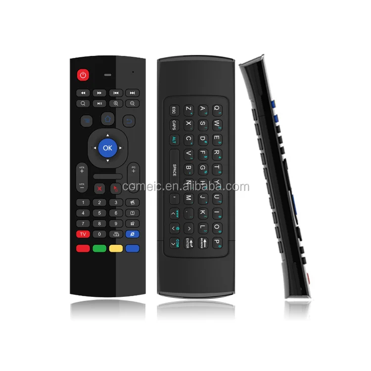 MX3 Air mouse remote control with Backlit keyboard with IR learning function for Android TV box and Smart TV and Windows