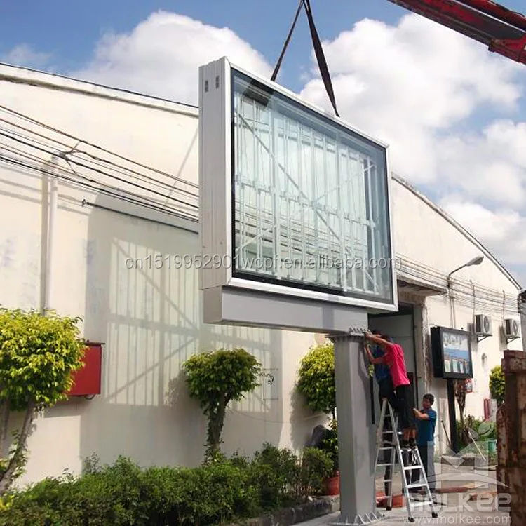 Outdoor scrolling city light box scrolling led advertising Billboard