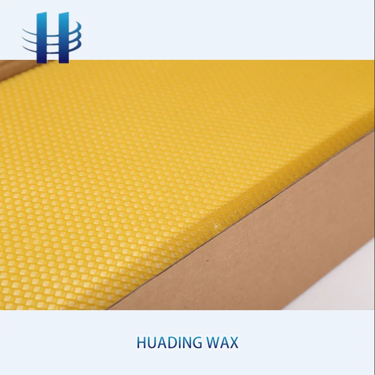 Beekeeping Tool Bee Beehive Nest Beeswax foundation 41cm * 20cm * 0.3cm Gold Bee Honeycomb Material