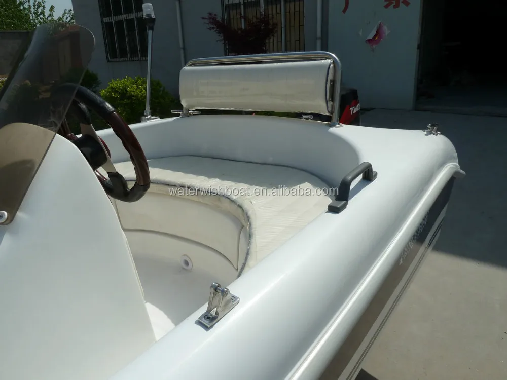 waterwish QD 12 open small fiberglass boat for fishing