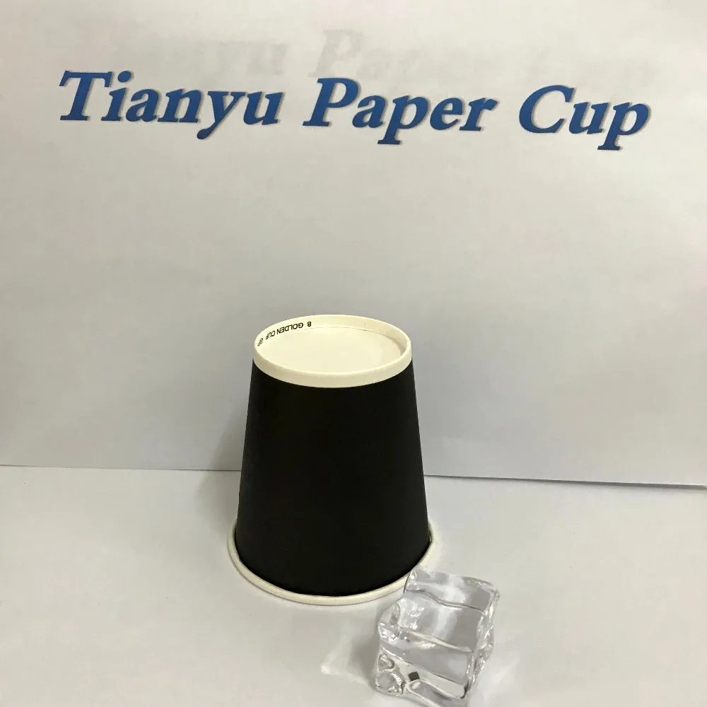 Различный размер обычный черный одноразовые Рождество бумажные чашки для кофе