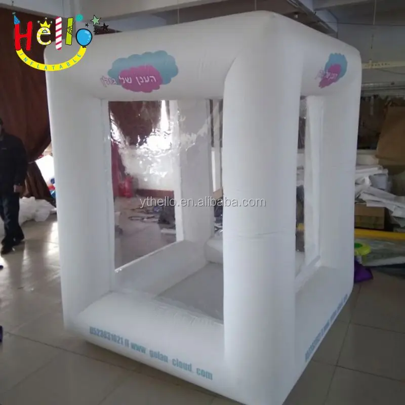 Promotion Advertising Cube Inflatable Cash Machine Grab Money Booth for Sale
