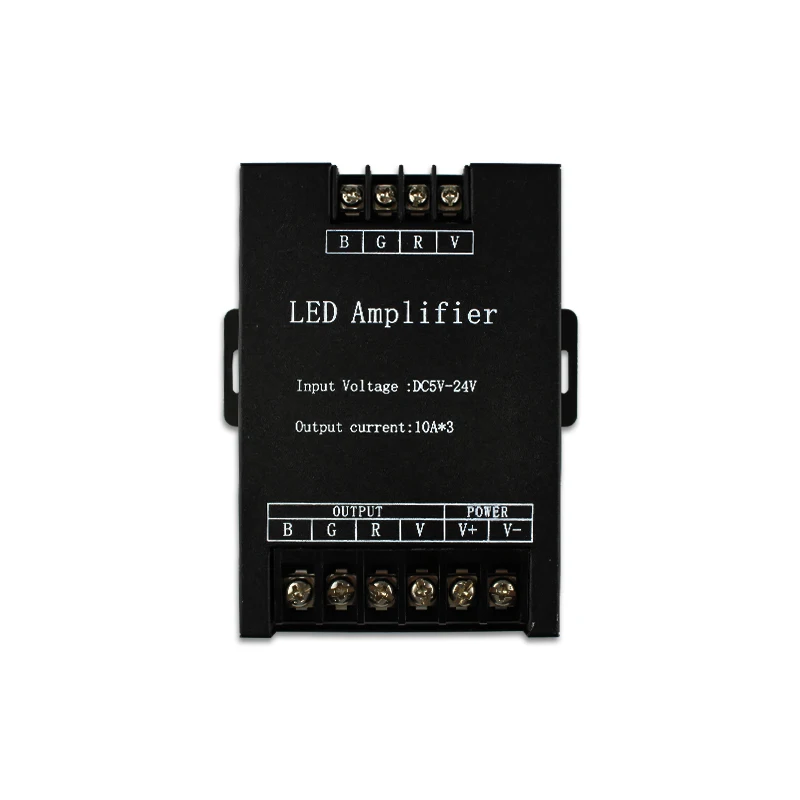 
DC5-24V 30A RGB LED Amplifier for Flexible LED Strip Power Repeater Console Controller 