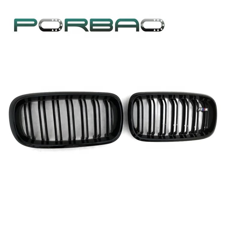 Porbao авто фары черный двойная линия автомобиля Передняя решетка для X5/F15