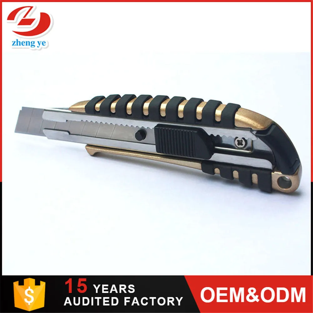 
Retractable utility knife industrial aluminum 18mm cutter knife 