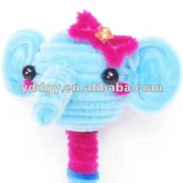 
stock craft supplies craft tinsel pom poms and craft 30mm chenille stems for toy accessories 