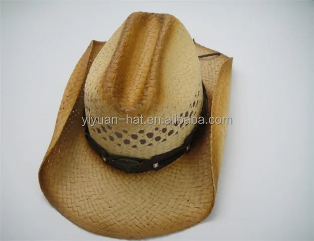 2018 новые удобные Ретро крутые Соломенные Ковбойские шляпы унисекс с резиновой лентой