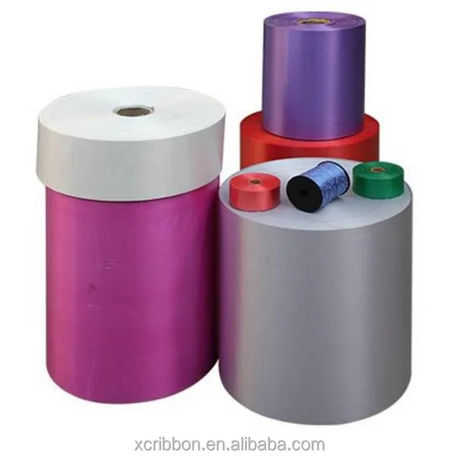manufacture 50cm * 1000m polypropylene pp jumbo ribbon roll