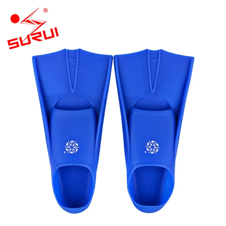
Less Resistance Short swimming fins training silicone swim snorkel fins 