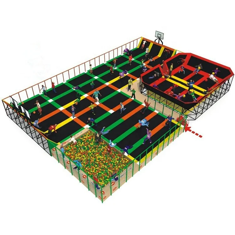Hot Sale China Amusement Wholesale Adult Indoor Trampoline Park