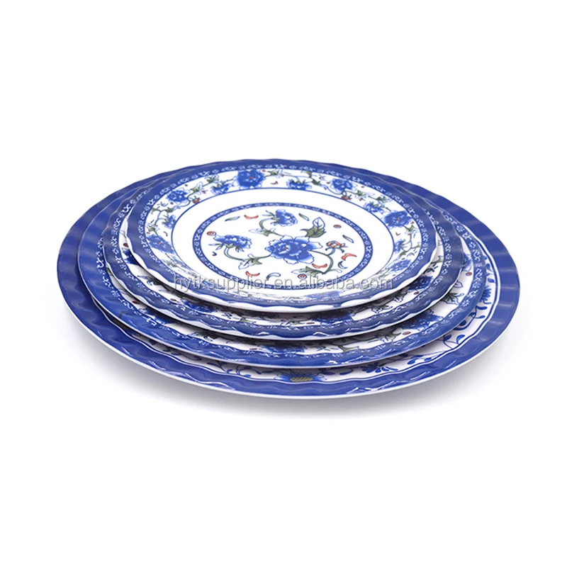 Traditional Chinese elements melamine dinnerware/Unbroken porcelain tableware/Unique oriental beauty plate