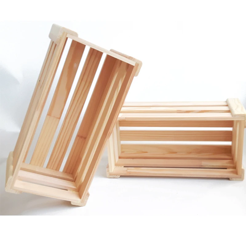 Chinese factory blank wood custom size wood farm crate