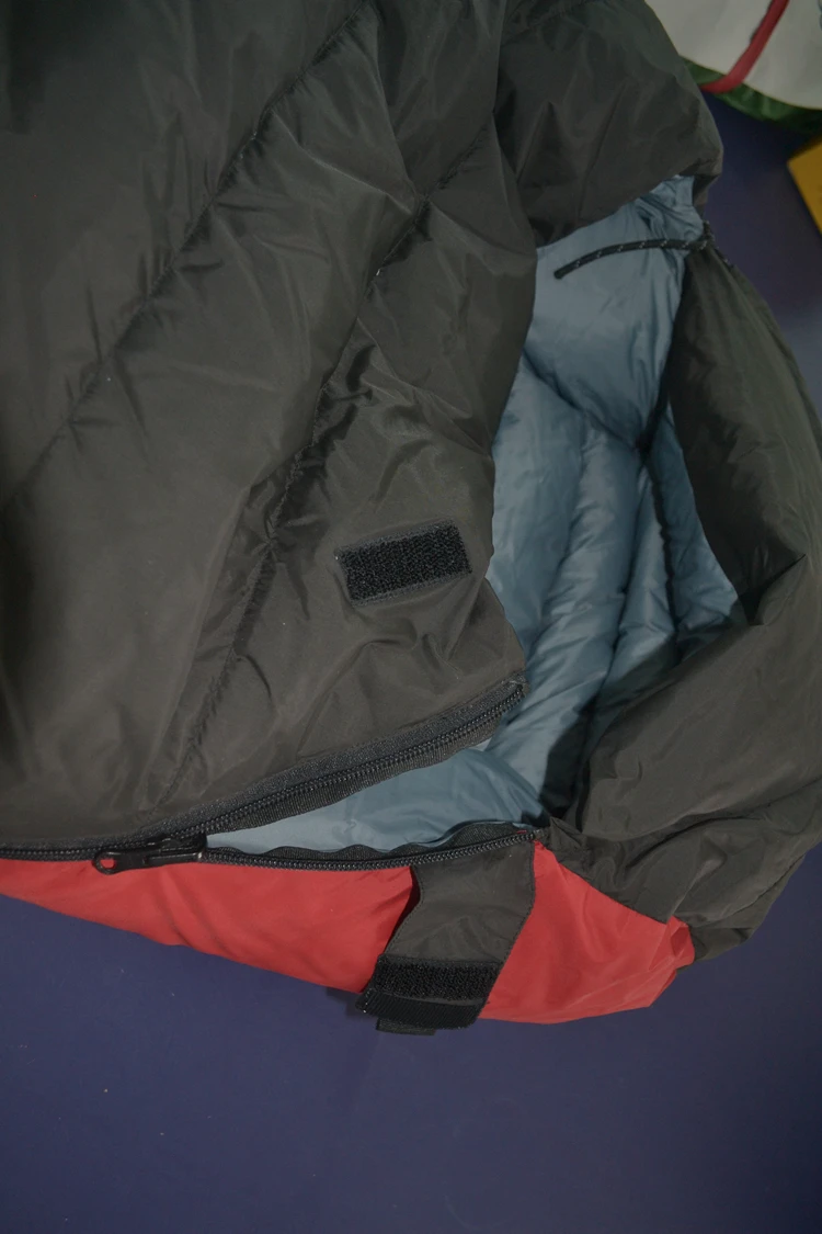 25 Degree Down Camping Sleeping Bag Hiking Adult Thermal Grey Duck Mummy Packable Gear