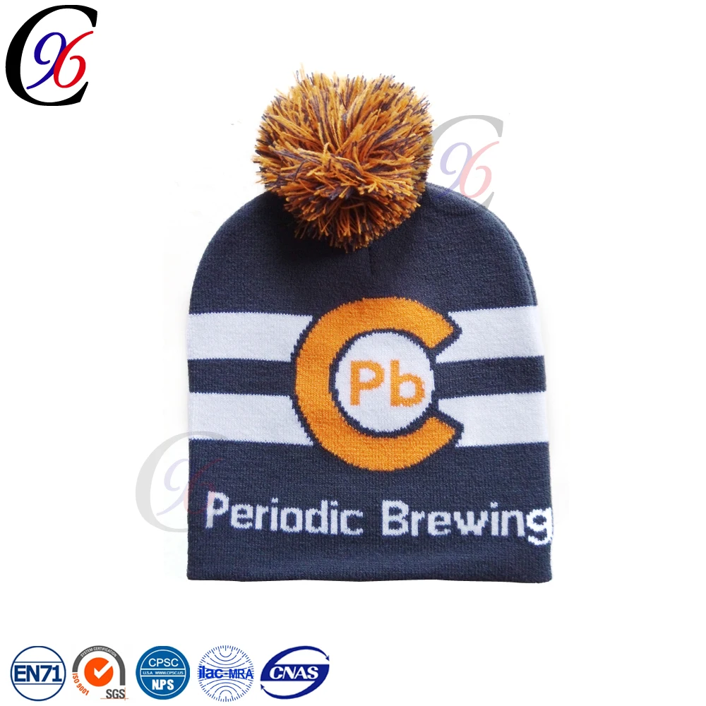 Chengxing knit beanie crochet jacquard winter boby hat