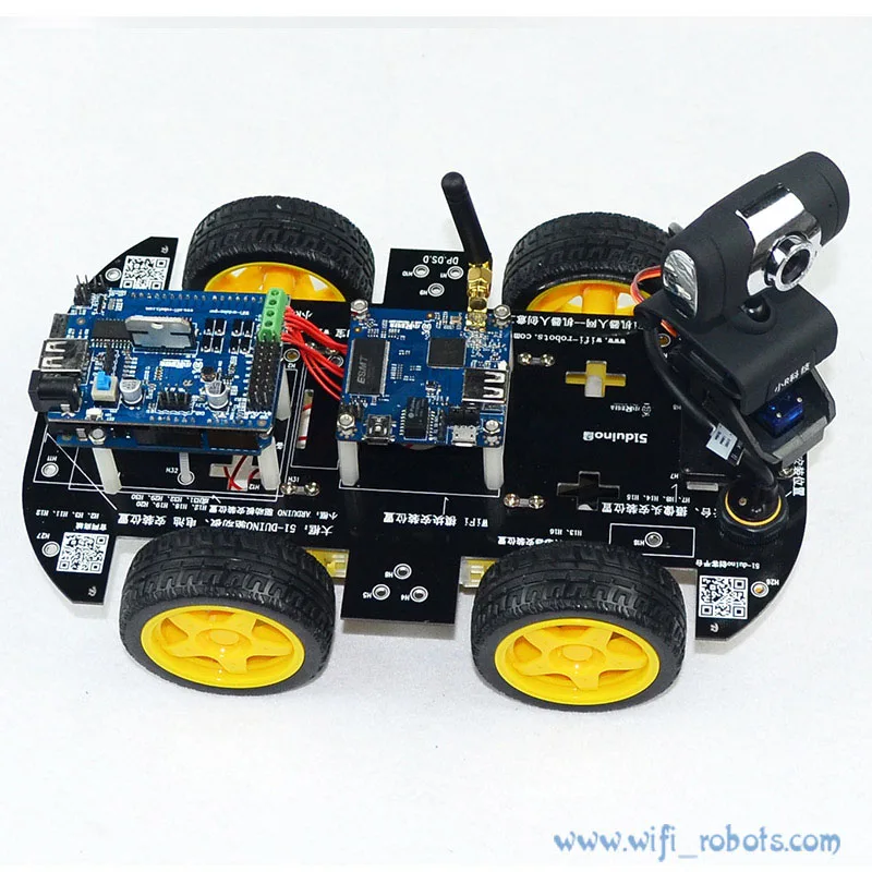 4WD WiFi Robot Car with HD camera(Digital WiFi) Smart Car Programmable Robot Wireless Remote Control Monitoring