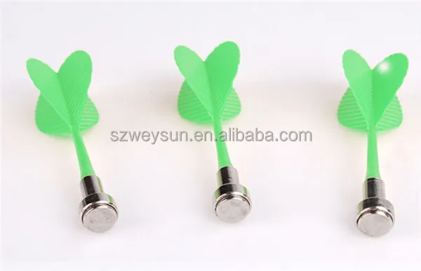 Bullseye Target Game Plastic Dart Wing Magnetic Darts for Two-Sided Magnetic Board