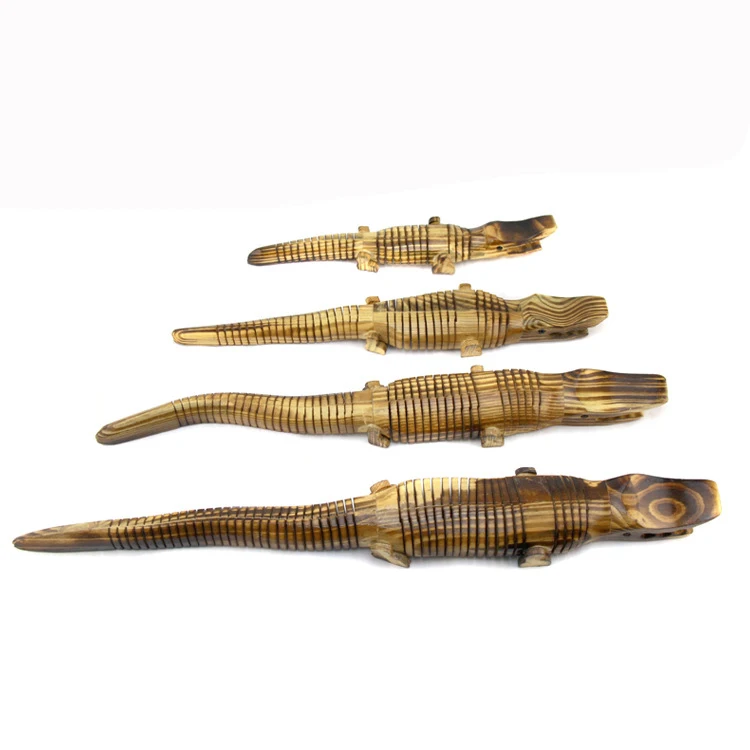 hot new fashion crocodile sculptures wooden animal toys