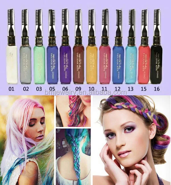 Горячая Распродажа 2015, Новое поступление, временная краска для волос, тушь для волос, модная тушь для прохладных волос