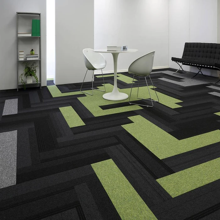 Easycarpeter Hot Sale 50x50 Glass Back Carpet Tile Rugs For Living Room Carpet Fabric Flooring