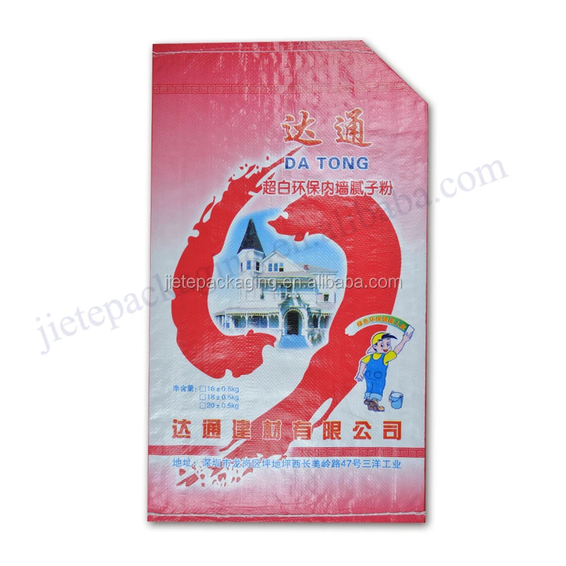 High quality white pp woven portland cement,wall putty powder bag price Philippines