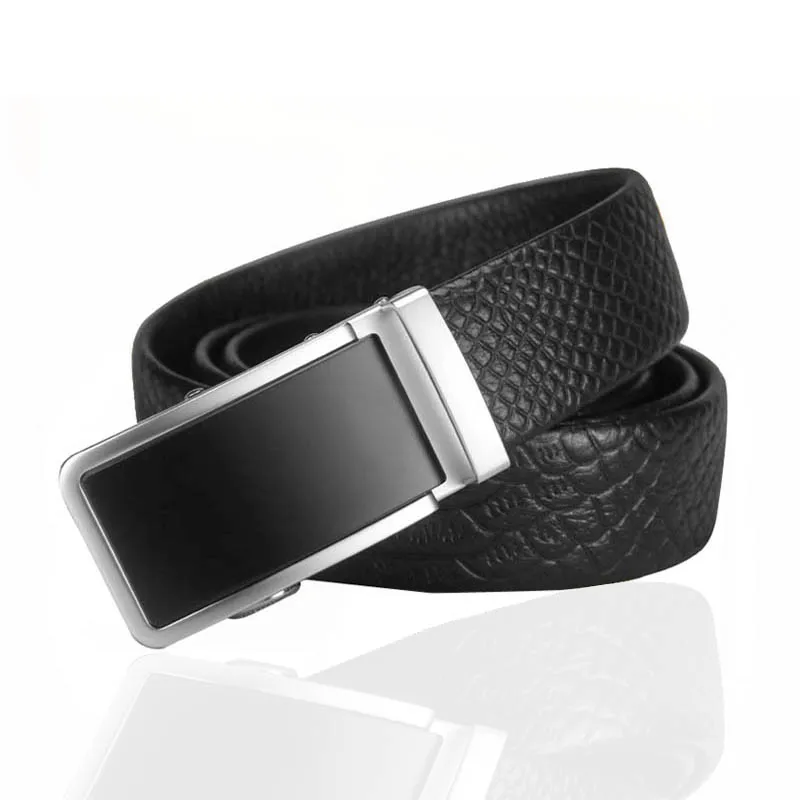 Men popular top brand cowboy europe genuine leather automatic belt