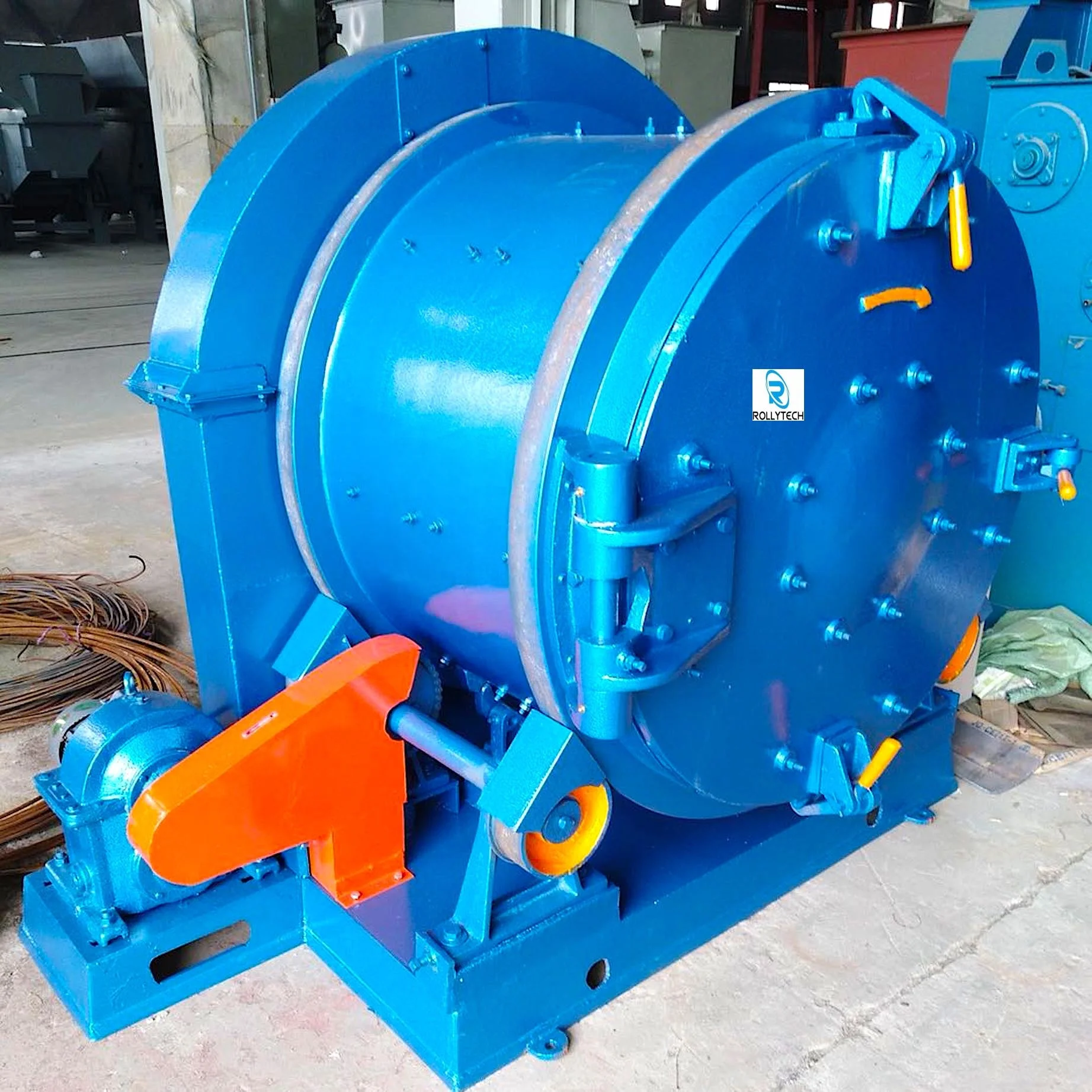 Q3110 Q3113 rotary drum barrel shot blasting machine sand polishing machine