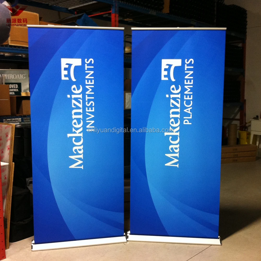 Exhibition Usage 85x200 Roll Up Banner Display Roll Up Screen