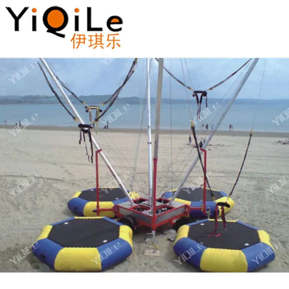 Trampoline Jumping with trailer Trampoline park