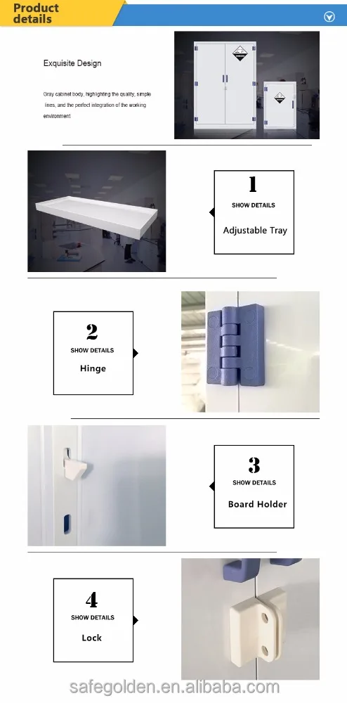 
Corrosive Lab furniture For University, beta pp chemical resistant lab 
