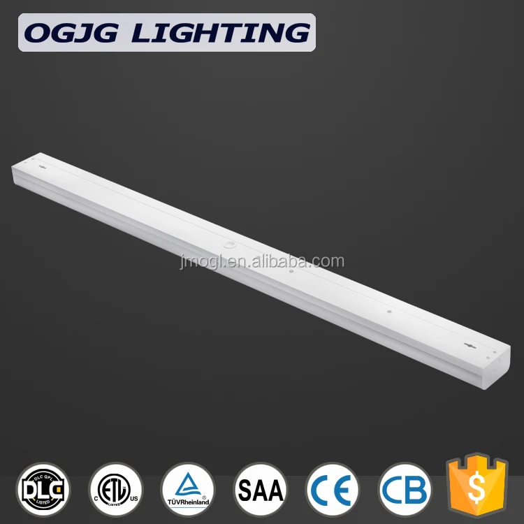 Indoor emergency lamp double tube linear batten fitting LED office ceiling light
