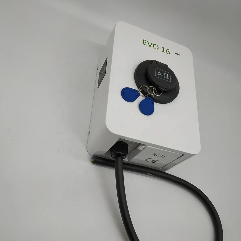 Зарядное устройство для электромобилей, 3,3 кВт, 230 В, 16 А, зарядная станция для электромобилей переменного тока с разъемом типа 2 и RCD типа B, зарядная батарея для электромобилей, OEM
