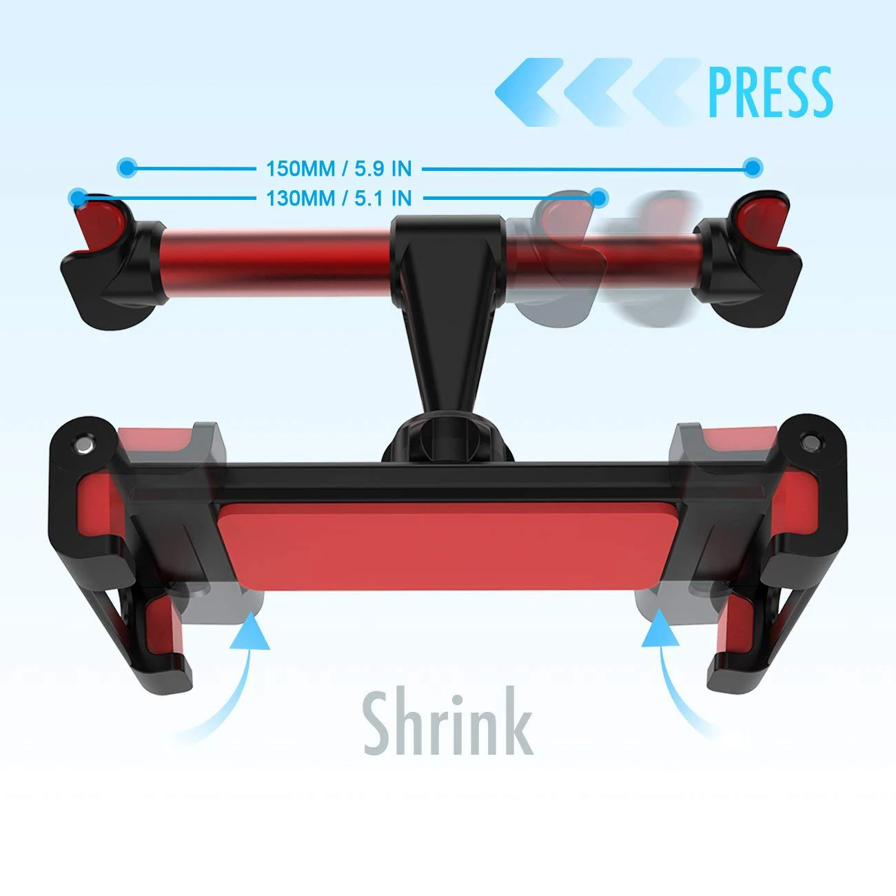 Custom Logo Design Disposable Universal Car Headrest Mount Tablet For Samsung