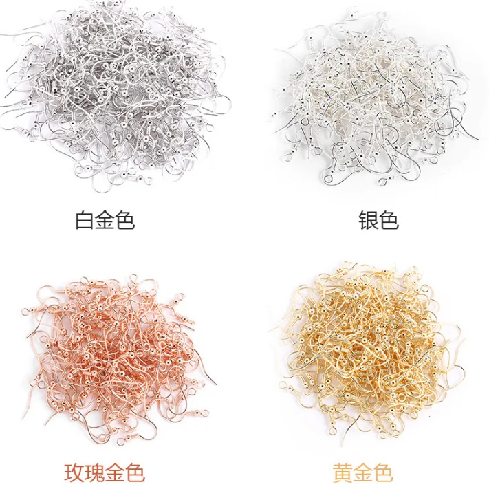 Brass Ear Hook Clasp Dangle Earring Findings For Jewelry Making Supplies