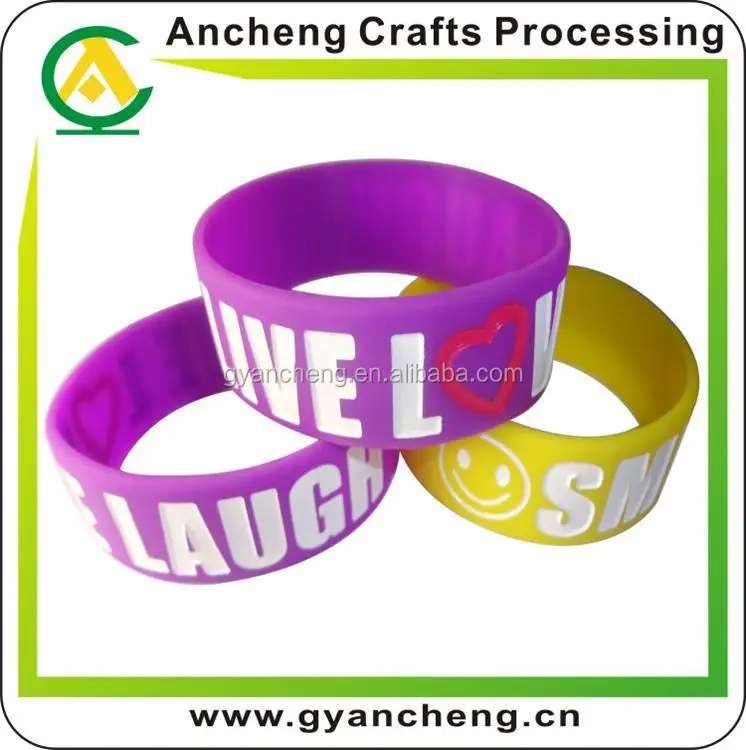 Promotion custom wristbands for nausea forpromotional products