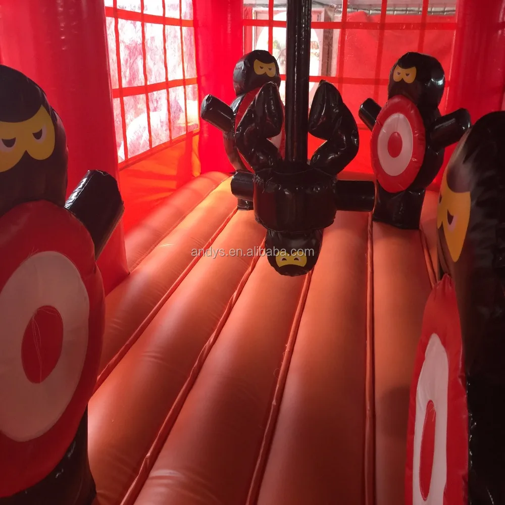 Adult Martial art taekwondo karate Ninja Warrior inflatable bouncer house quality guarantee