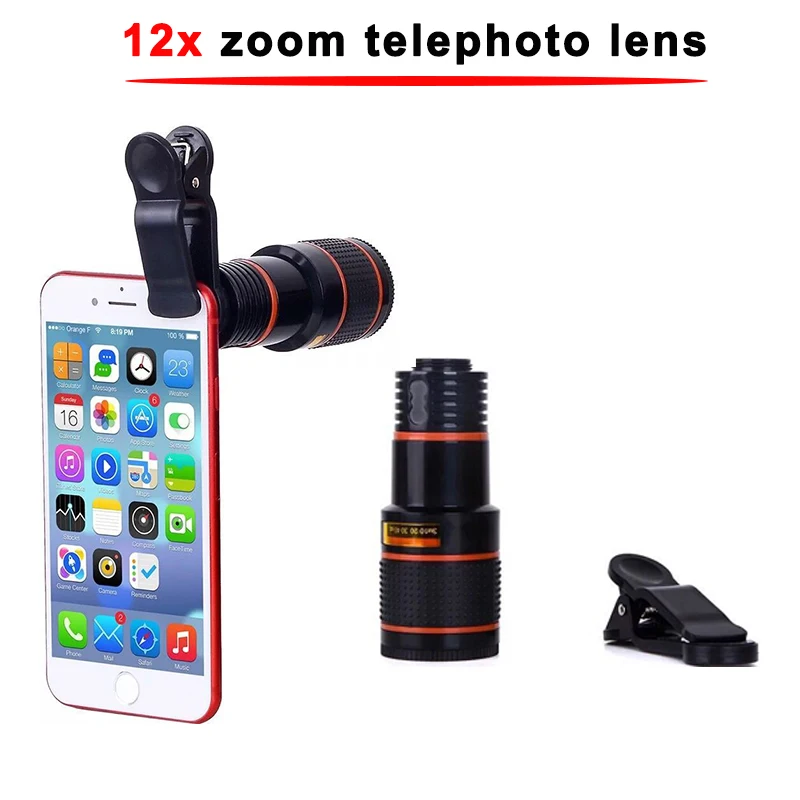LIGINN best selling consumer electronics mobile accessories 12X Zoom optical Telescope lens for Christmas gift